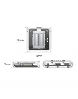 Orico външна кутия за диск Storage - Case - M.2 2230 NVMe - TC20-M2-10G-GY-BP - 10Gbps, Gray