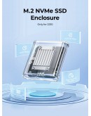 Orico външна кутия за диск Storage - Case - M.2 2230 NVMe - TC20-M2-10G-GY-BP - 10Gbps, Gray