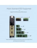 Orico външна кутия за диск Storage - Case - M.2 NVMe M key - USB3.1 Type-C - TCM2-C3-BK