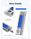 Orico външна кутия за диск Storage - Case - M.2 NVMe M key - 40Gbps, USB-A/USB-C - TCM2-U4-BK-BP