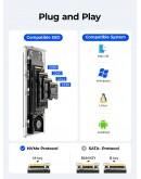 Orico външна кутия за диск Storage - Case - M.2 NVMe M key - 40Gbps, USB-A/USB-C - TCM2-U4-BK-BP