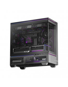 Thermalright кутия Case mATX - TL-M10 Vision Black - 9.16 inch LCD Display, USB-C