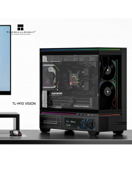 Thermalright кутия Case mATX - TL-M10 Vision Black - 9.16 inch LCD Display, USB-C