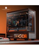 Thermalright кутия Case mATX - TL-M10 Vision Black - 9.16 inch LCD Display, USB-C