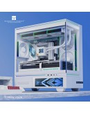 Thermalright кутия Case mATX - TL-M10 Vision White - 4 x 120 mm ARGB included, 9.16 inch LCD Display, USB-C