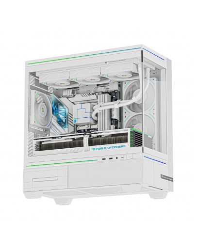 Thermalright кутия Case mATX - TL-M10 White - 4 x 120 mm ARGB included, USB-C