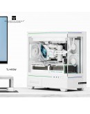 Thermalright кутия Case mATX - TL-M10 White - 4 x 120 mm ARGB included, USB-C