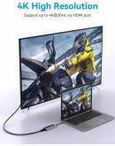 Vention докинг станция Docking Station Type-C - TOJHB - HDMI x 1, USB3.0 x 3, USB-C PD100W x 1, SD/TF