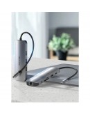 Vention докинг станция Docking Station Type-C - TOLHB - HDMI x 1, USB3.0 x 3, USB-C PD100W x 1, LAN x 1 (1Gbps), SD/TF, Audio