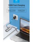 Vention докинг станция Docking Station Type-C - TOLHB - HDMI x 1, USB3.0 x 3, USB-C PD100W x 1, LAN x 1 (1Gbps), SD/TF, Audio