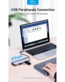 Vention докинг станция Docking Station Type-C - TOLHB - HDMI x 1, USB3.0 x 3, USB-C PD100W x 1, LAN x 1 (1Gbps), SD/TF, Audio