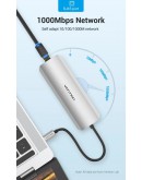 Vention докинг станция Docking Station Type-C - TOLHB - HDMI x 1, USB3.0 x 3, USB-C PD100W x 1, LAN x 1 (1Gbps), SD/TF, Audio