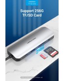 Vention докинг станция Docking Station Type-C - TOLHB - HDMI x 1, USB3.0 x 3, USB-C PD100W x 1, LAN x 1 (1Gbps), SD/TF, Audio