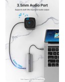 Vention докинг станция Docking Station Type-C - TOLHB - HDMI x 1, USB3.0 x 3, USB-C PD100W x 1, LAN x 1 (1Gbps), SD/TF, Audio