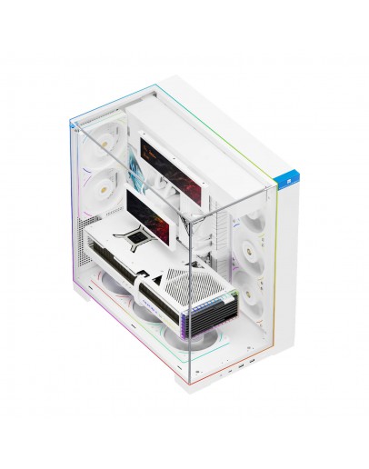 Thermalright кутия Case ATX - TR-A70 Vision White - 9.16 inch LCD Display, USB-C