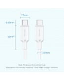 Vention Кабел USB 2.0 C M / USB-C M 1.0m White - TRCWF