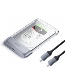 Orico външна кутия за диск Storage - Case - 2.5 inch 5Gbps USB-C Transparent - TX25C3-GY-BP
