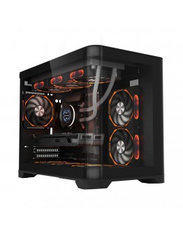 1stPlayer кутия Case mATX - UV6 Black