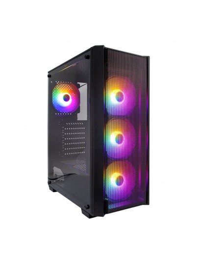 1stPlayer Кутия Case ATX - Fire Dancing V4 RGB - 4 fans included