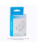 Vention външна звукова карта USB Sound card - Headphones, Mic, Silver - VAB-S13