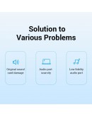 Vention външна звукова карта USB Sound card - Headphones, Mic, Silver - VAB-S13
