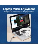 Vention външна звукова карта USB Sound card - Headphones, Mic, Silver - VAB-S13