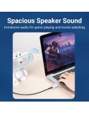 Vention външна звукова карта USB Sound card - Headphones, Mic, Silver - VAB-S13