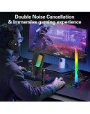 VCom Геймърски микрофон Gaming USB Microphone - VCOM-M902 Black - USB, RGB