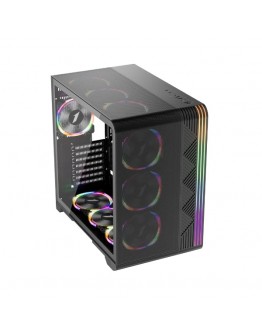 1stPlayer кутия Case ATX - VT7-BK - USB-C, Mesh, A-RGB