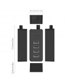 Orico хъб USB2.0 HUB 4 port - USB/Micro USB input, Black - W5P-U2-030-BK-EP