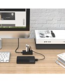 Orico хъб USB2.0 HUB 4 port - USB/Micro USB input, Black - W5P-U2-100-BK-EP