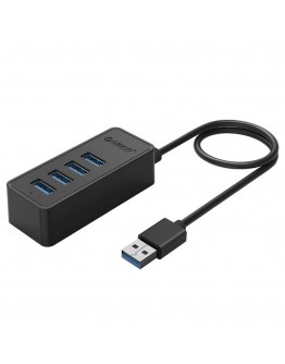 Orico хъб USB3.0 HUB 4 port - USB/Micro USB input, 1m cable - W5P-U3-100-BK-PRO