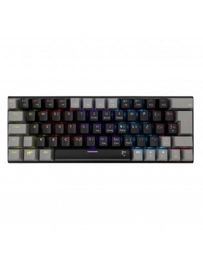 White Shark геймърска механична клавиатура Gaming Mechanical Keyboard WAKIZASHI 2 - Blue Switches (English US), Black, Gray
