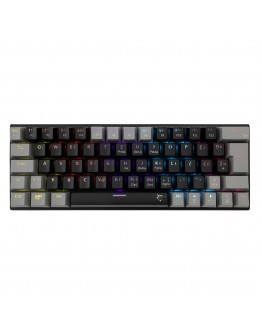White Shark геймърска механична клавиатура Gaming Mechanical Keyboard WAKIZASHI 2 - Red Switches (English US), Black, Gray