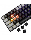 White Shark геймърска механична клавиатура Gaming Mechanical Keyboard WAKIZASHI 2 - Red Switches (English US), Black, Gray