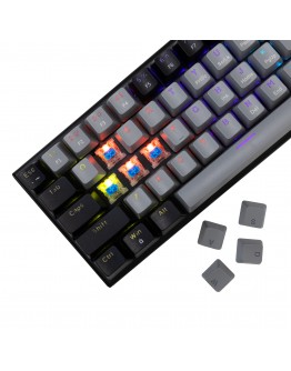 White Shark геймърска механична клавиатура Gaming Mechanical Keyboard WAKIZASHI 2 - Blue Switches (English US), Gray, Black