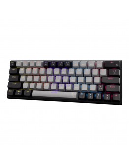 White Shark геймърска механична клавиатура Gaming Mechanical Keyboard WAKIZASHI 2 - Red Switches (English US), Gray, Black
