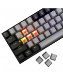 White Shark геймърска механична клавиатура Gaming Mechanical Keyboard WAKIZASHI 2 - Red Switches (English US), Gray, Black