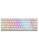 White Shark геймърска механична клавиатура Gaming Mechanical Keyboard WAKIZASHI 2 - Blue Switches (English US), White