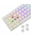 White Shark геймърска механична клавиатура Gaming Mechanical Keyboard WAKIZASHI 2 - Blue Switches (English US), White