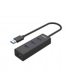 Unitek хъб USB3.0 HUB 4 port, 1.2m cable, aux USB-C power input - Y-3089V01