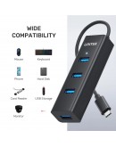 Unitek хъб HUB USB-C 4 port - 4 x USB3.0 Black - Y-3089Z01