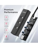 Unitek хъб HUB USB-C 4 port - 4 x USB3.0 Black - Y-3089Z01