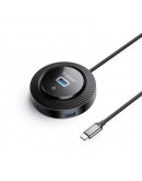 Orico хъб USB3.0 HUB Type-C - 4 x USB3.0 - YK2-C3-03-BK