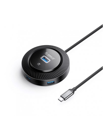 Orico хъб USB3.0 HUB Type-C - 4 x USB3.0 - YK2-C3-03-BK