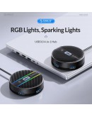 Orico хъб HUB USB3.1 Type-C 4 port - 4 x USB3.0 White, Audio/Mic x 1 - YS4-C3-03-WH-BP