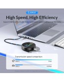 Orico хъб HUB USB3.1 Type-C 4 port - 4 x USB3.0 White, Audio/Mic x 1 - YS4-C3-03-WH-BP