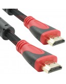 Кабел DeTech HDMI - HDMI M/М, 15m, С оплетка и ферит -18310