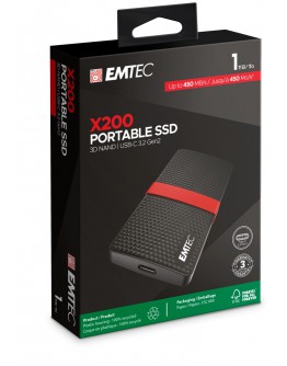 EMTEC EXT SSD X200 1T /USB-C
