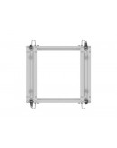 Lanberg open rack 19 12U 600x600-1100 adjustable, 
